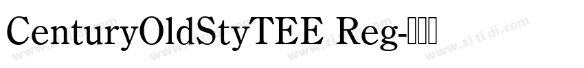 CenturyOldStyTEE Reg字体转换